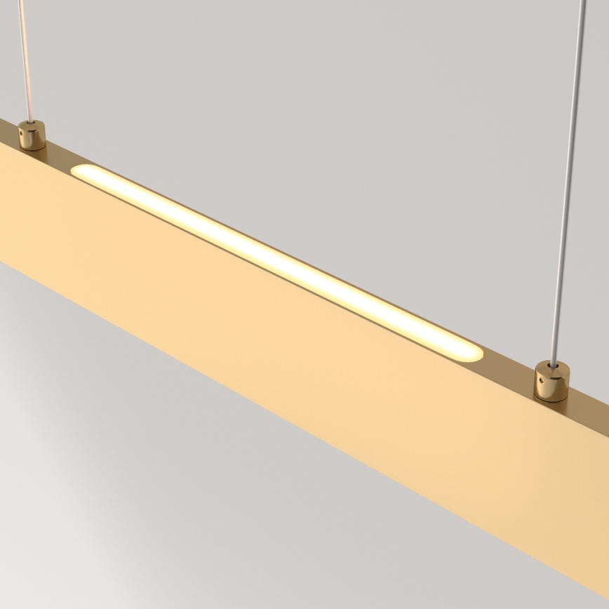Maytoni P010PL-L23G3K - LED ljuskrona med textilsladd STEP LED/23W/230V 3000K 91 cm guld