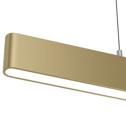 Maytoni P010PL-L23G3K - LED ljuskrona med textilsladd STEP LED/23W/230V 3000K 91 cm guld