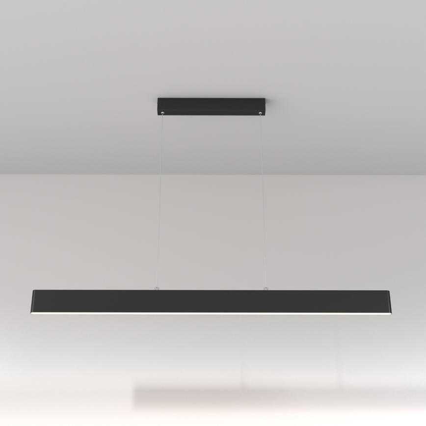 Maytoni P010PL-L30B4K - LED ljuskrona med textilsladd STEP LED/30W/230V 4000K 118,5 cm svart
