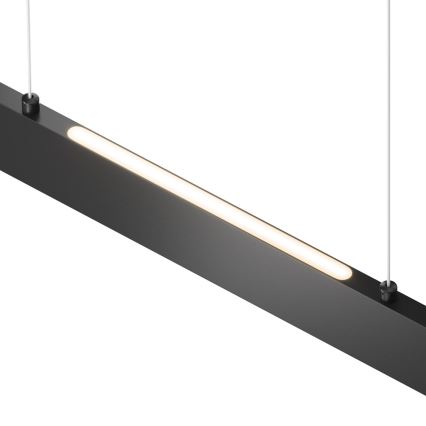 Maytoni P010PL-L30B4K - LED ljuskrona med textilsladd STEP LED/30W/230V 4000K 118,5 cm svart