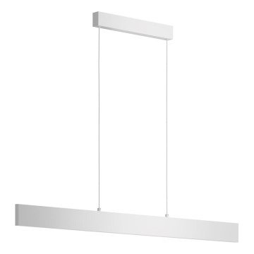Maytoni P010PL-L30W4K - LED ljuskrona med textilsladd STEP LED/30W/230V 4000K 118,5 cm vit