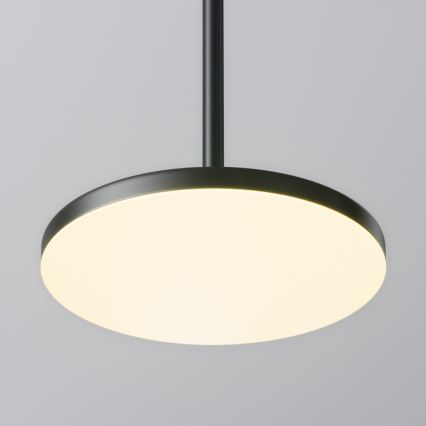 Maytoni P076PL-L12W3K-B - LED ljuskrona med textilsladd PLATO LED/12W/230V 3000K svart