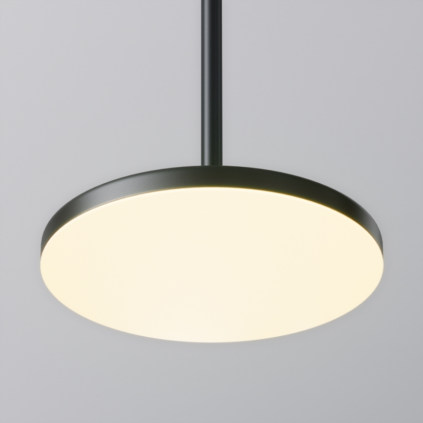 Maytoni P076PL-L12W3K-B - LED ljuskrona med textilsladd PLATO LED/12W/230V 3000K svart
