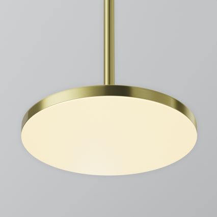 Maytoni P076PL-L12W3K-BS - LED ljuskrona med textilsladd PLATO LED/12W/230V 3000K guld