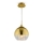 Maytoni P140-PL-110-1-G - Ljuskrona med textilsladd FERMI 1xE27/60W/230V guld