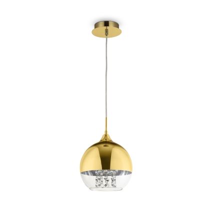 Maytoni P140-PL-110-1-G - Ljuskrona med textilsladd FERMI 1xE27/60W/230V guld
