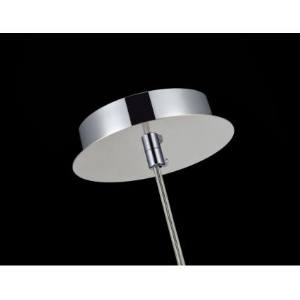Maytoni P140-PL-110-1-N - Ljuskrona med textilsladd FERMI 1xE27/60W/230V skinande krom