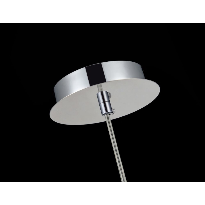 Maytoni P140-PL-110-1-N - Ljuskrona med textilsladd FERMI 1xE27/60W/230V skinande krom