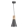 Maytoni P359-PL-140-C - Ljuskrona med textilsladd BICONES 1xE27/60W/230V diameter 14 cm grå/beige