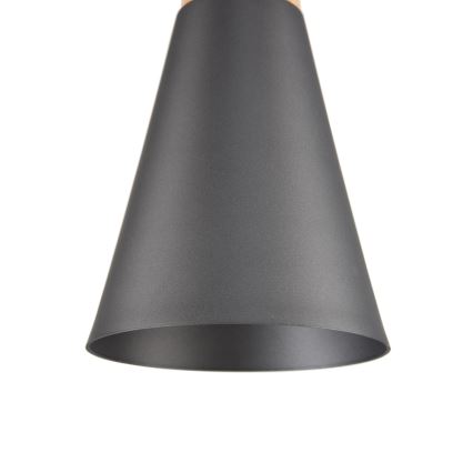 Maytoni P359-PL-140-C - Ljuskrona med textilsladd BICONES 1xE27/60W/230V diameter 14 cm grå/beige