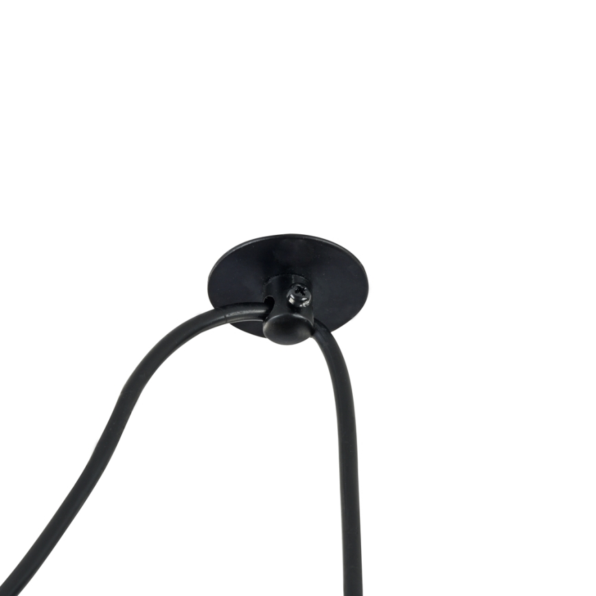 Maytoni T434-PL-01-GR - Ljuskrona med textilsladd BRONI 1xE27/60W/230V diameter 16 cm grå