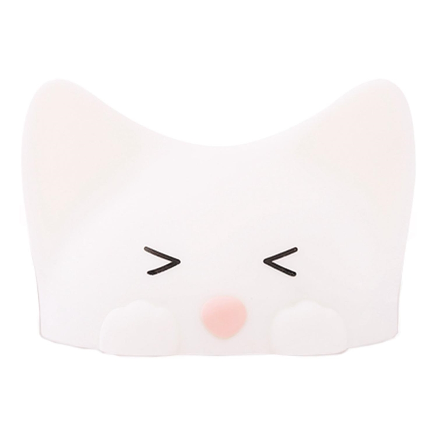 MegaLight - LED RGB Ljusreglerad uppladdningsbar barns beröring lampa CATTY CAT LED/5V