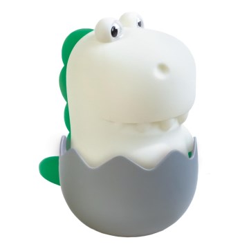 MegaLight - LED RGB Ljusreglerad uppladdningsbar barns beröring lampa DIGGY DINO LED/5V