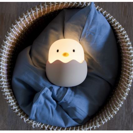 MegaLight - LED RGB Ljusreglerad uppladdningsbar barns beröring lampa EGGY EGG LED/5V
