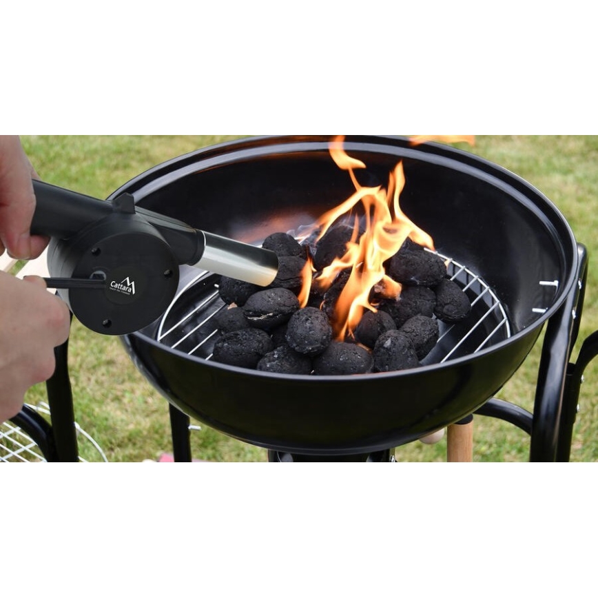 Mekanisk grill bälg svart