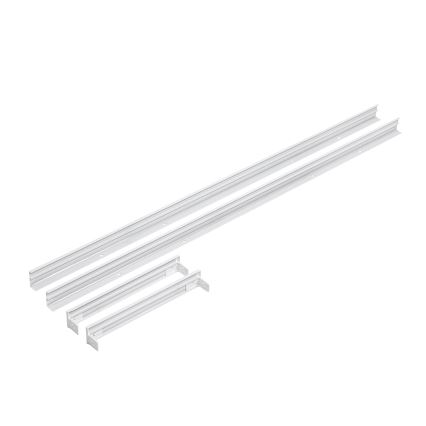 Metal ram för the installation of LED panels 1200x300 mm vit