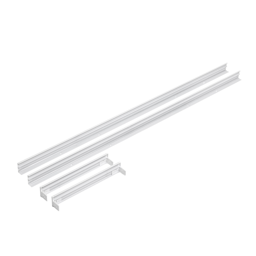 Metal ram för the installation of LED panels 1200x300 mm vit