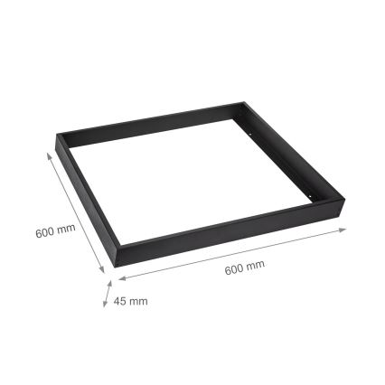Metal ram för the installation of LED panels 600x600 mm svart