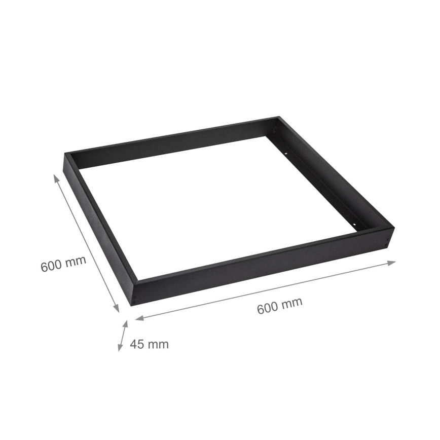 Metal ram för the installation of LED panels 600x600 mm svart