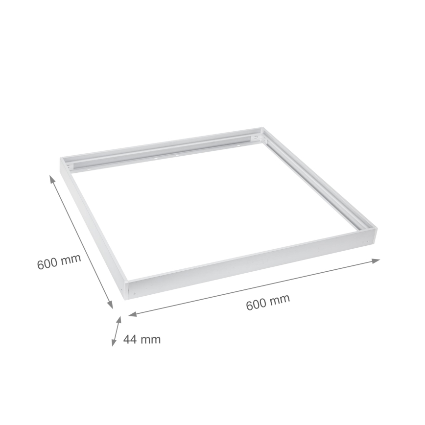 Metal ram för the installation of LED panels 600x600 mm vit