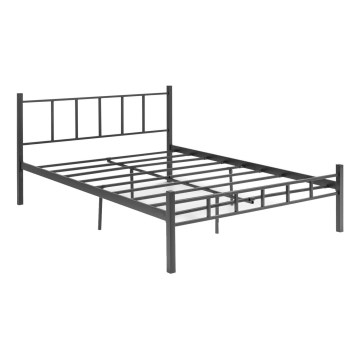 Metall dubbelsäng ORMEL 120x200 cm svart, maxvikt 120 kg