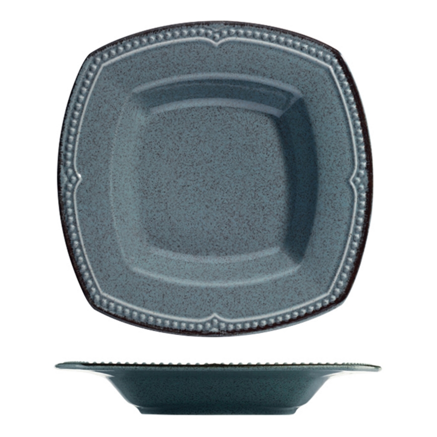 Middagsservis, 24 delar, blått porslin