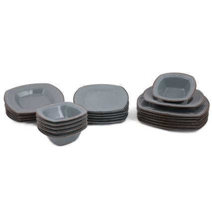 Middagsservis, 24 delar, blått porslin