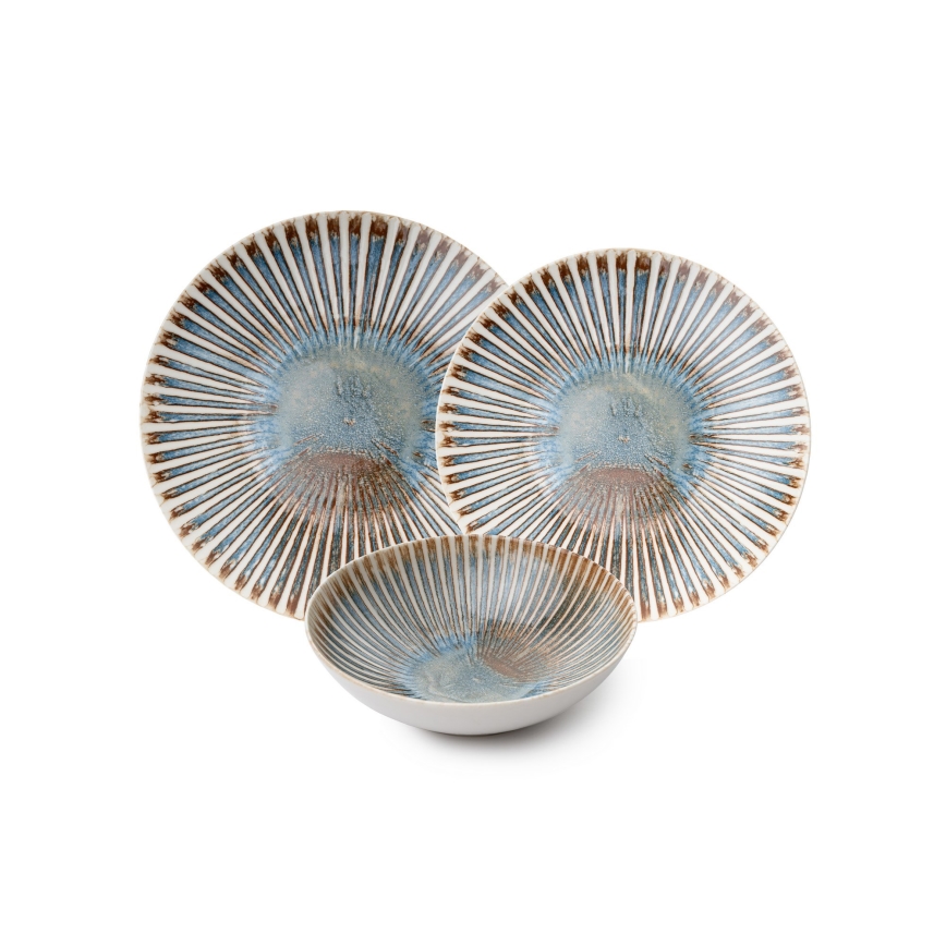 Middagsservis 24 delar, flerfärgad/porslin