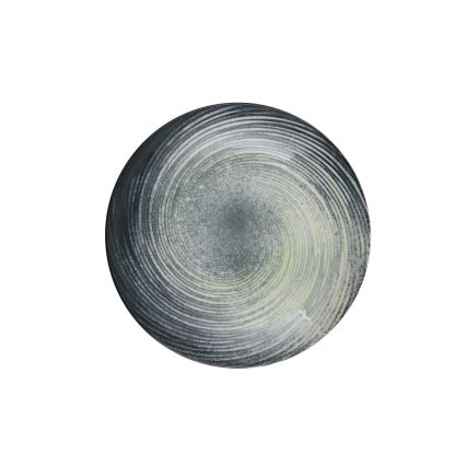 Middagsservis 24 delar, grön/svart, porslin