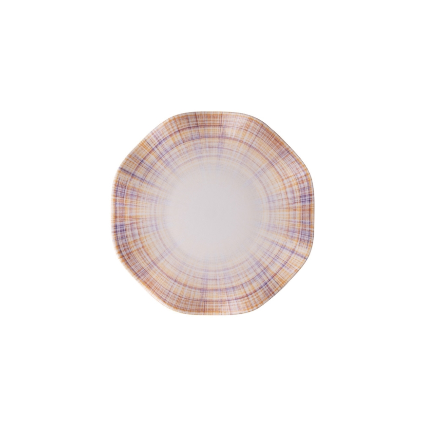 Middagsservis 24 delar, orange/porslin