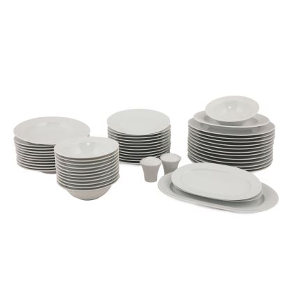 Middagsservis 53 delar vit/porslin