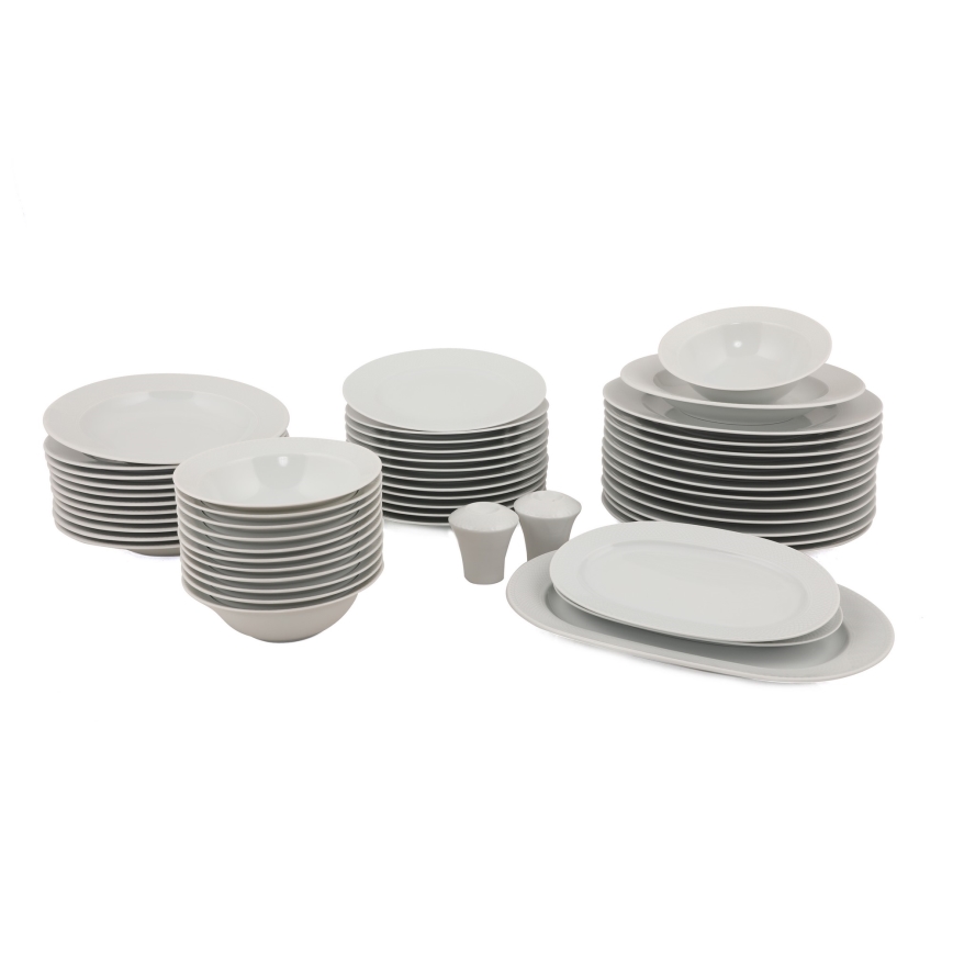 Middagsservis 53 delar vit/porslin
