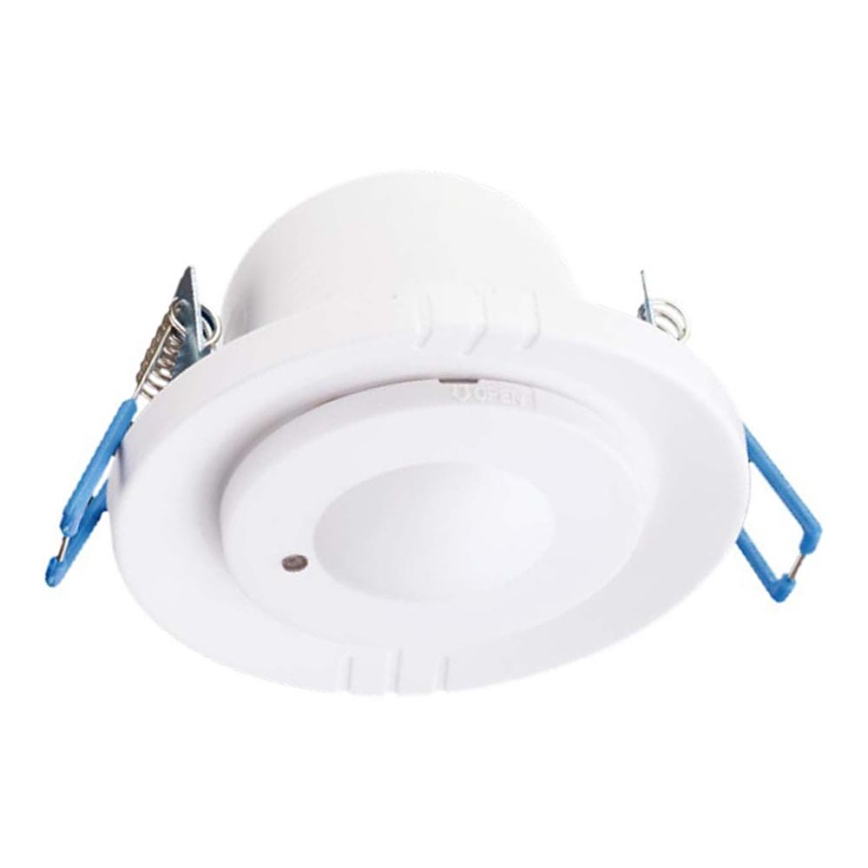 Mikrovågsinfälld rörelsesensor 360° 230V vit