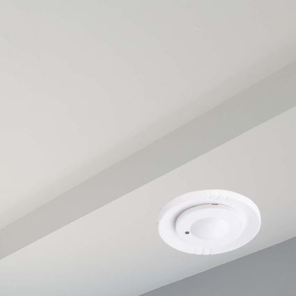 Mikrovågsinfälld rörelsesensor 360° 230V vit
