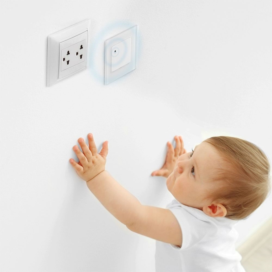Mikrovågsrörelsesensor 180° 300W/230V vit