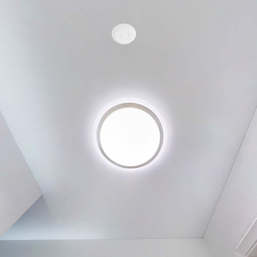 Mikrovågsrörelsesensor 360° 230V vit