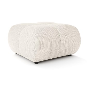 Mjukstoppad pall ALMADA 72x72 cm beige