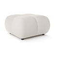 Mjukstoppad pall ALMADA 72x72 cm beige