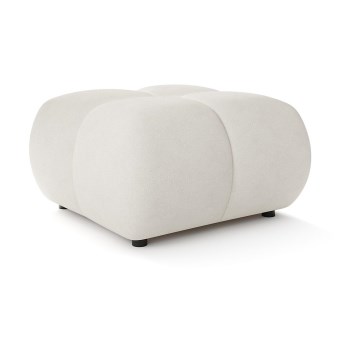 Mjukstoppad pall ALMADA 72x72 cm beige