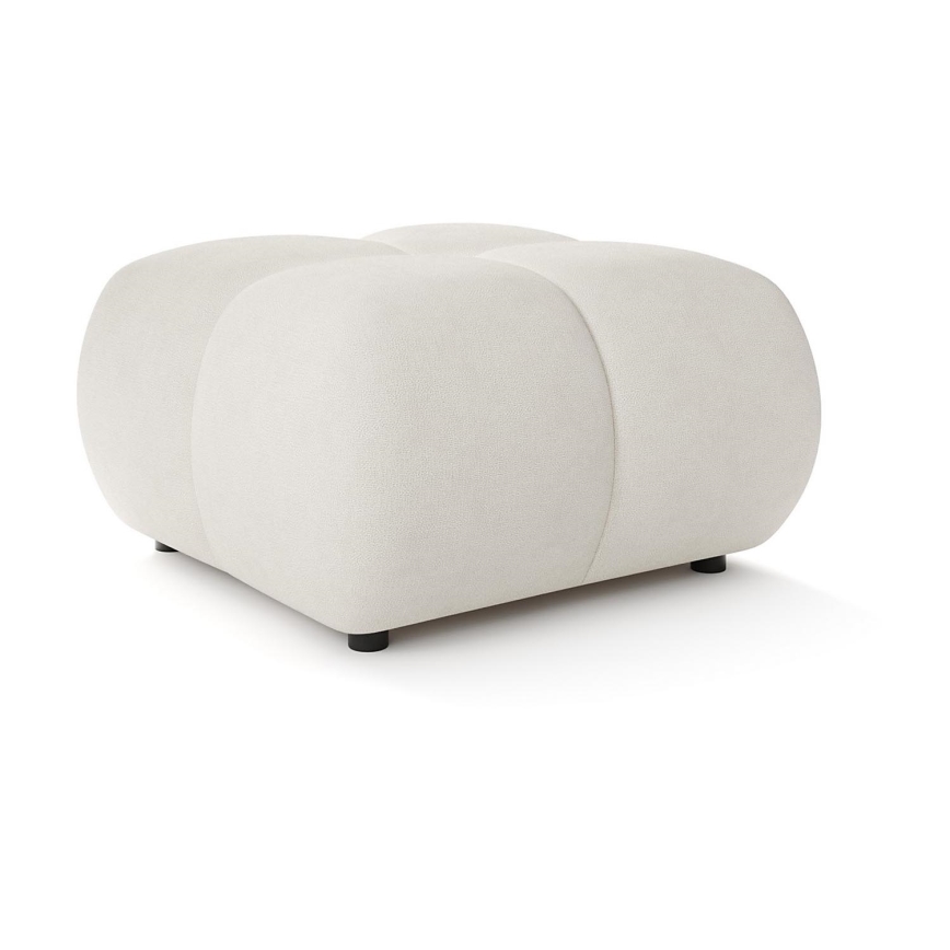Mjukstoppad pall ALMADA 72x72 cm beige
