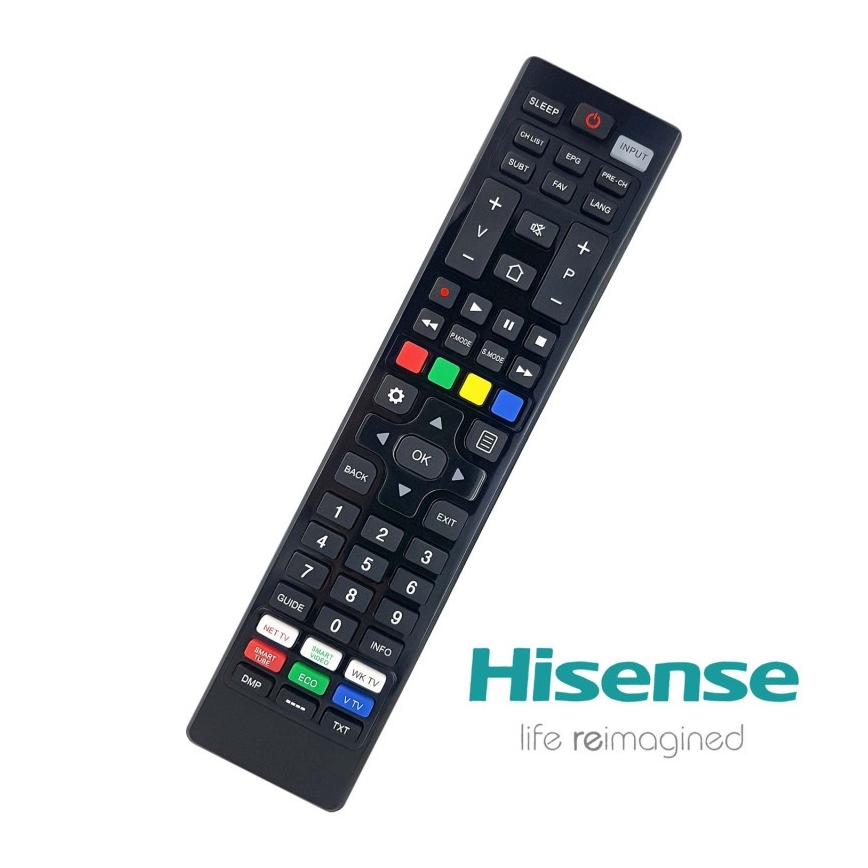 MK FLORIA Superior fjärrkontrol UNI TV Hisense - Ersättning fjärrkontroll för TV HISENSE