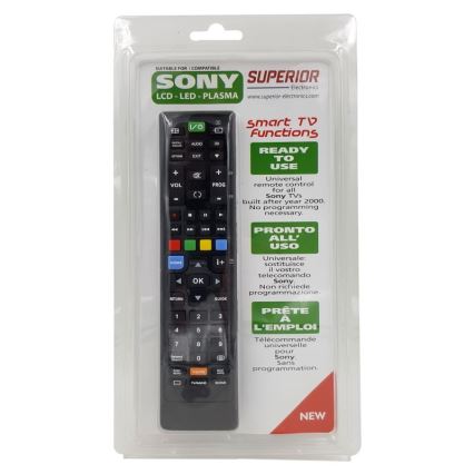 MK FLORIA Superior fjärrkontrol UNI TV SONY - Ersättningsfjärrkontroll för SONY-TV-apparater
