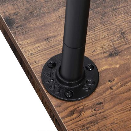 Mobil fristående klädhängare LINEA brun/svart