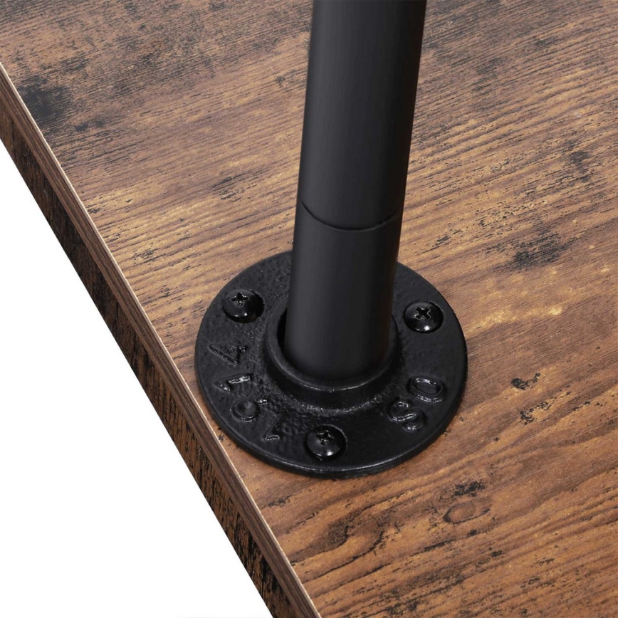 Mobil fristående klädhängare LINEA brun/svart