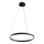 MOD058PL-L32B4K - LED ljuskrona med textilsladd RIM LED/37W/230V 4000K diameter 60 cm svart