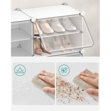 Modulärt hyllsystem med fack BOXIFY, vit