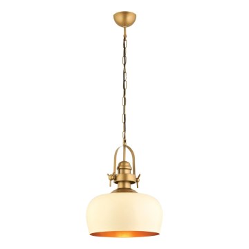 MONZA hängande lampa 1xE27/40W/230V, diameter 30 cm, kräm/bronze