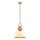 MONZA hängande lampa 1xE27/40W/230V, diameter 30 cm, kräm/bronze