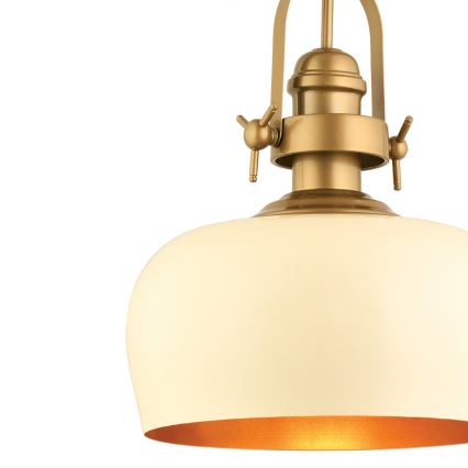 MONZA hängande lampa 1xE27/40W/230V, diameter 30 cm, kräm/bronze