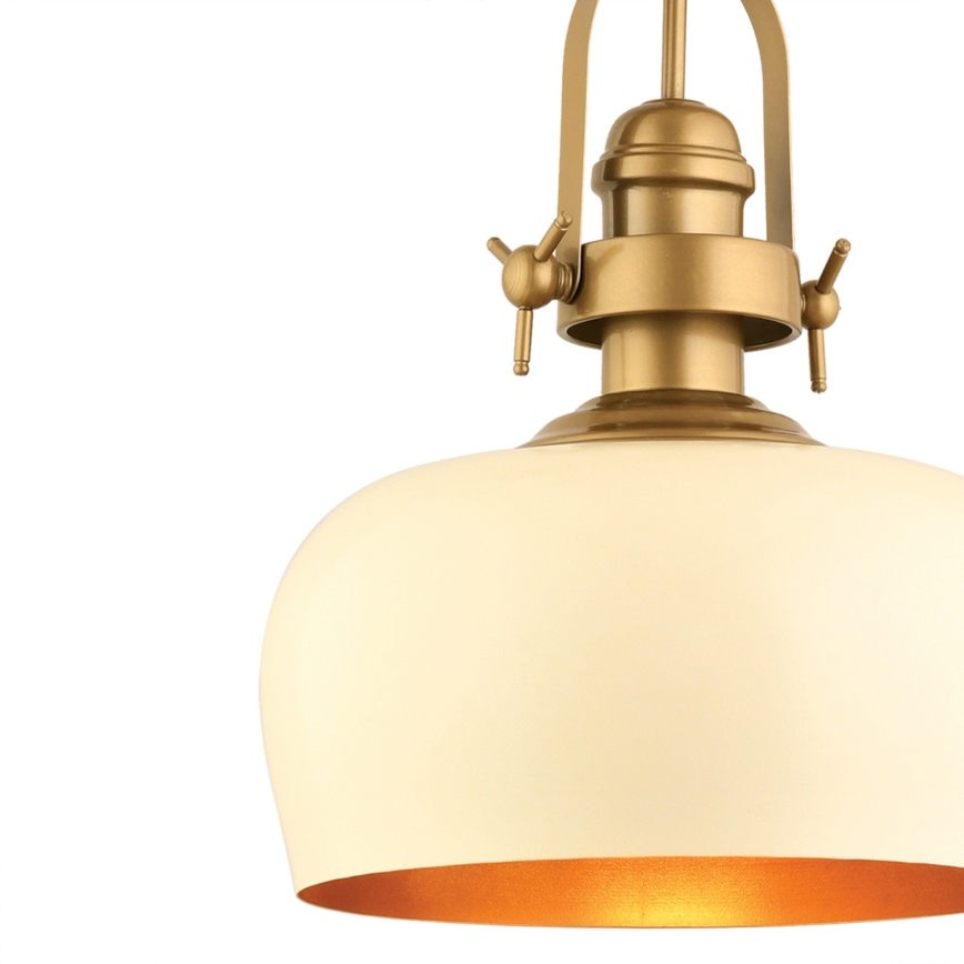 MONZA hängande lampa 1xE27/40W/230V, diameter 30 cm, kräm/bronze